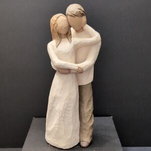 Willow Tree Together Man And Women Embracing Figurine .